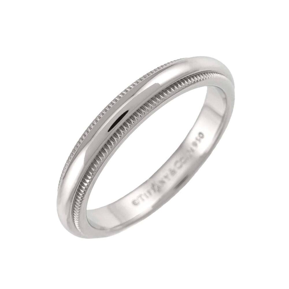 Tiffany & Co. Milgrain Band 1 Ring, 3mm wide, Platinum (Pt)